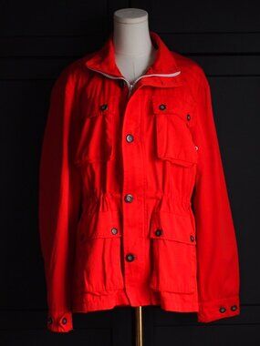 H&M | Red Utility Field Jacket